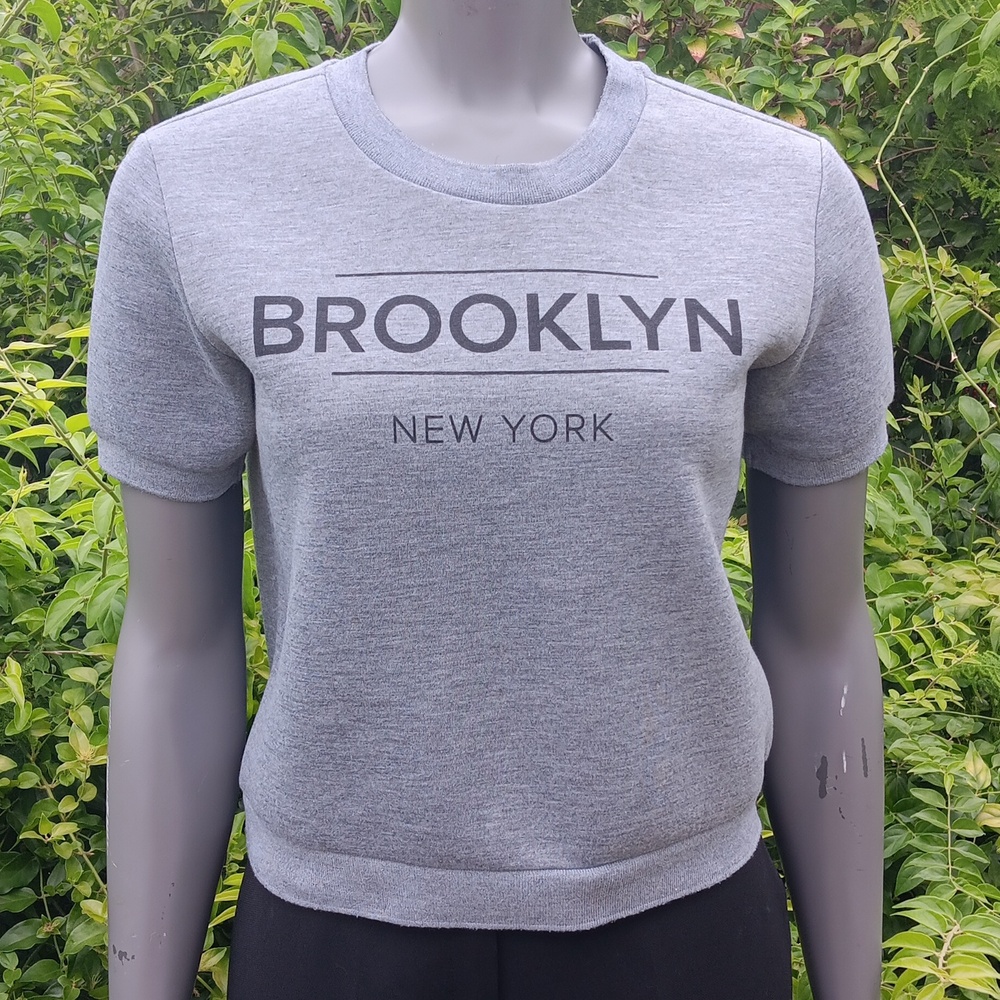 SUPERNOVA LADIES "BROOKLYN NY SHORT SLEEVE PULLOVER SWEAT-SHIRT